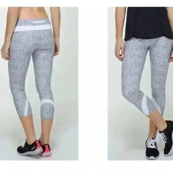 Lululemon Inspire‎ II Crop leggings, petit fleur - Picture 1 of 6